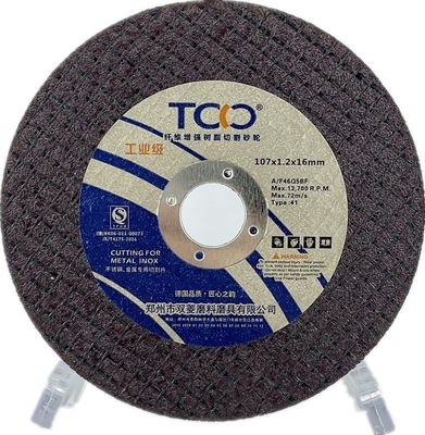 Oxyde d'aluminium double Mesh Reinforced de Cutting Wheel de broyeur d'angle de T42 107mm